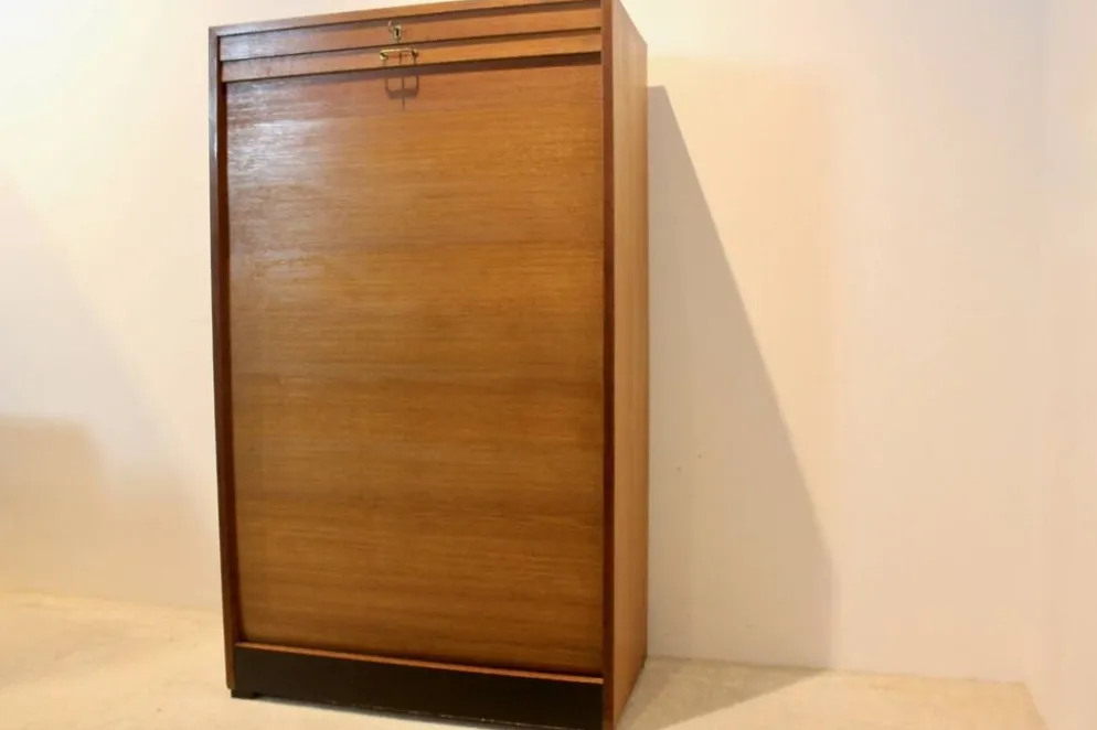 Armoire de rangement de bureau de bibliothèque néerlandaise avec porte coulissante