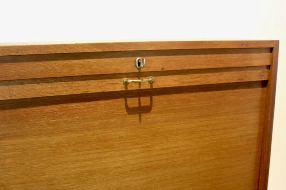 Armoire de rangement de bureau de bibliothèque néerlandaise avec porte coulissante