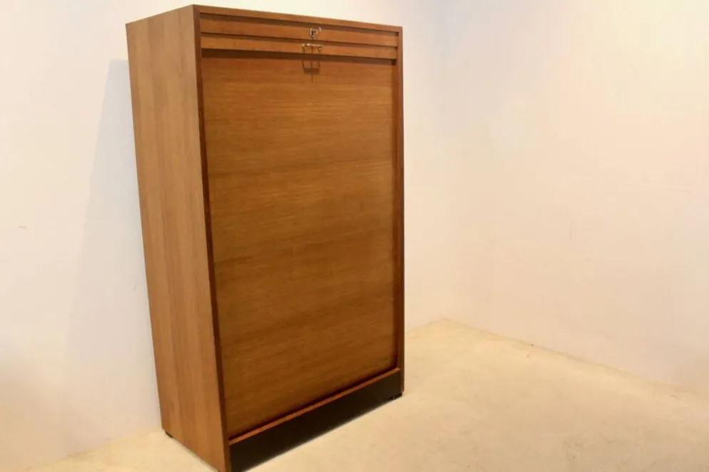 Armoire de rangement de bureau de bibliothèque néerlandaise avec porte coulissante