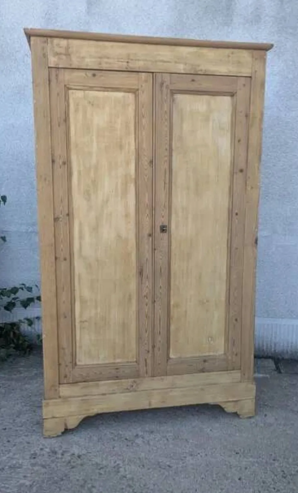 Armoire en bois naturel