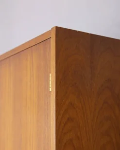 Armoire en bois vintage des années 1960 conçue par ZAM Milano Italie