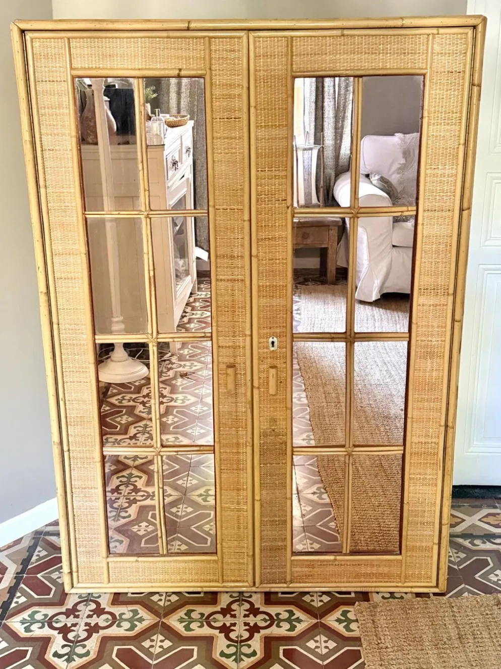 Armoire en rotin