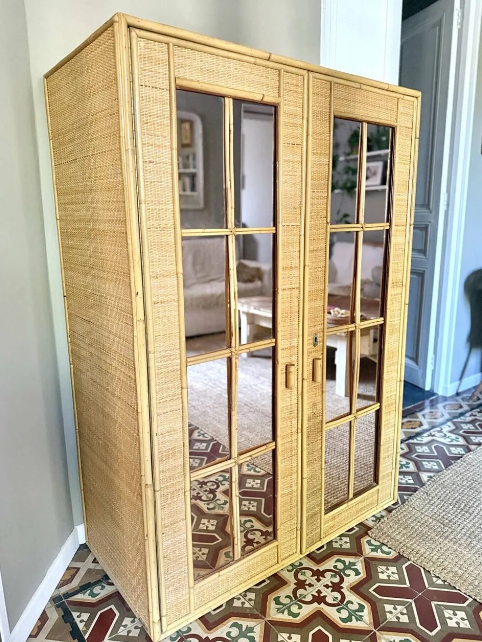 Armoire en rotin