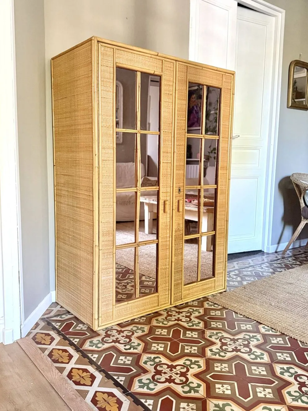 Armoire en rotin