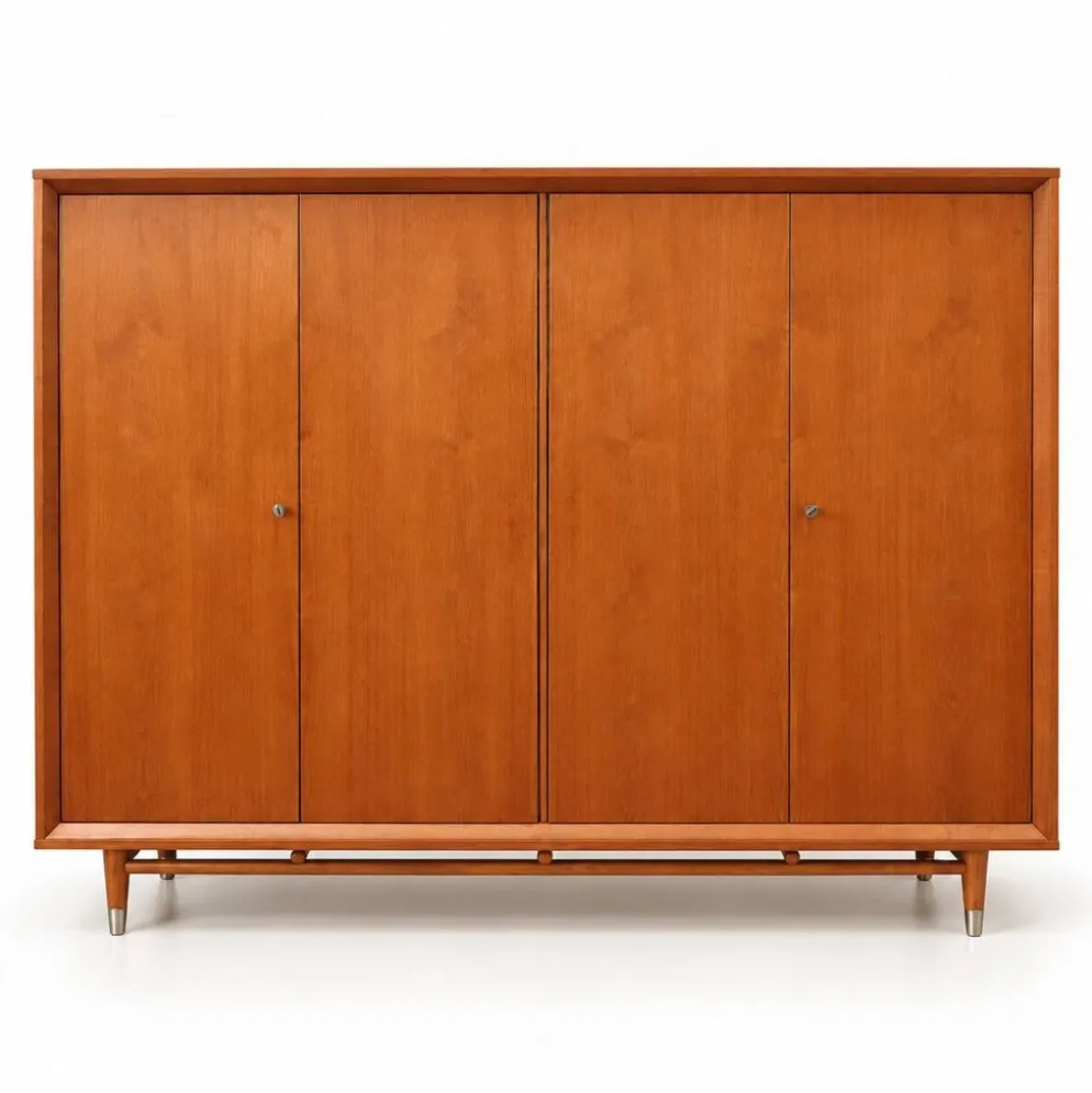 Armoire en teck, années 50-60