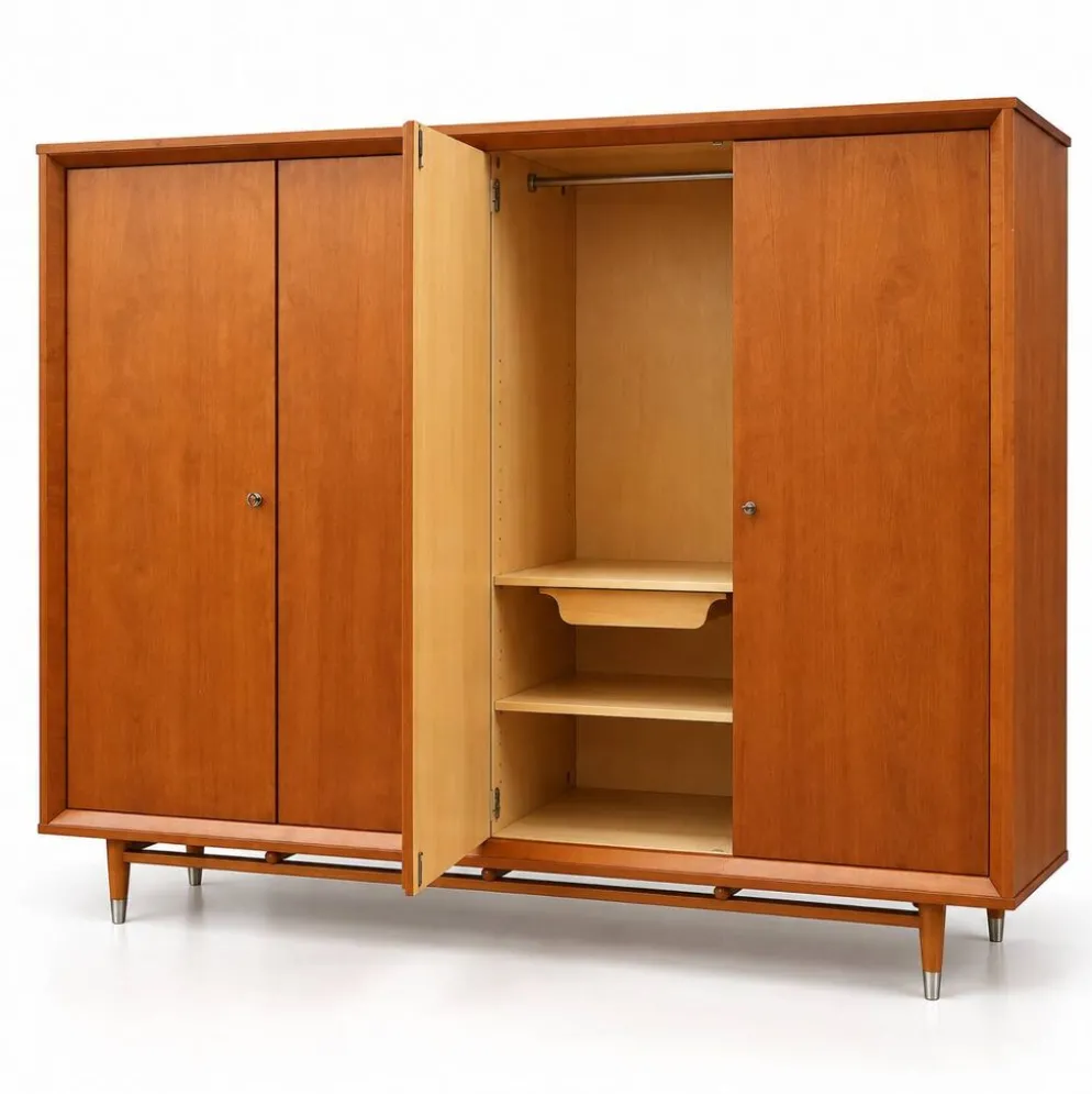 Armoire en teck, années 50-60