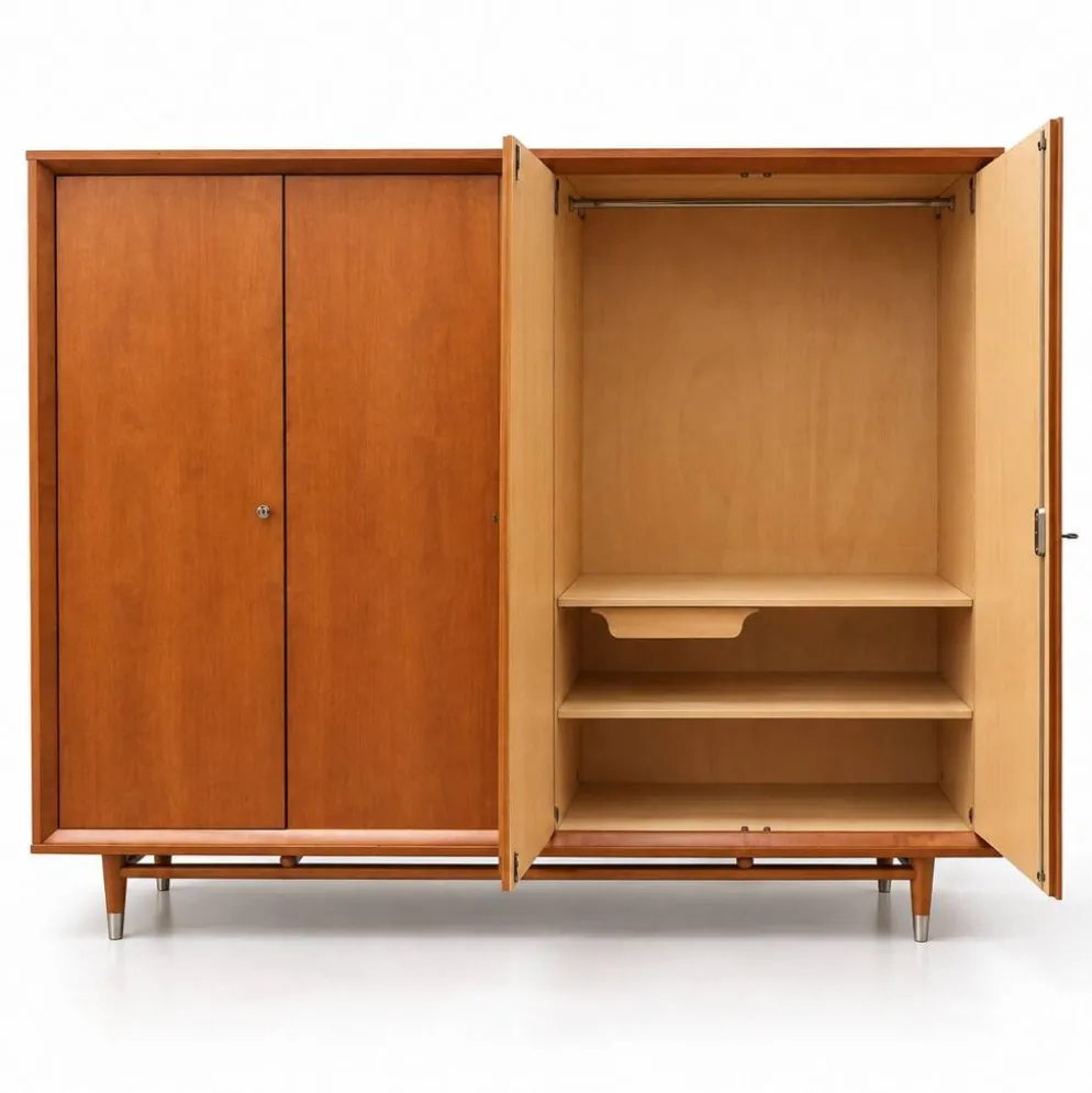 Armoire en teck, années 50-60