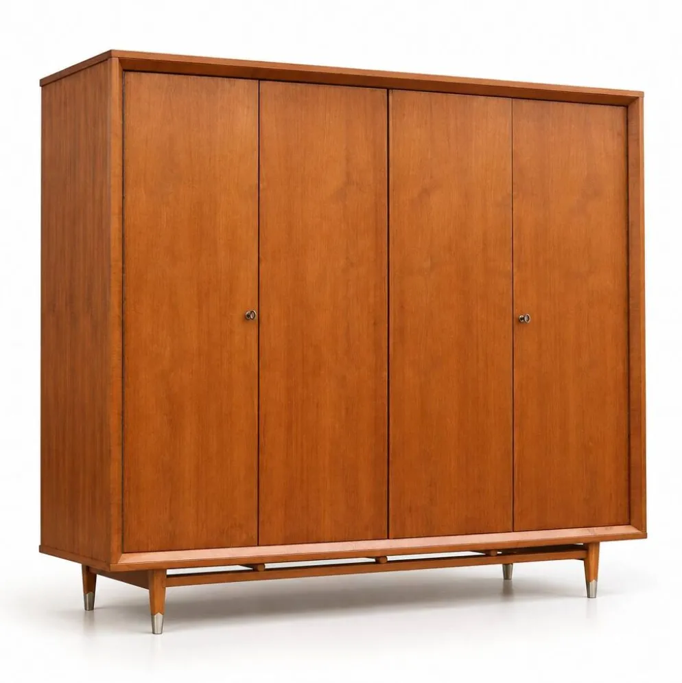 Armoire en teck, années 50-60