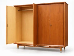 Armoire en teck, années 50-60