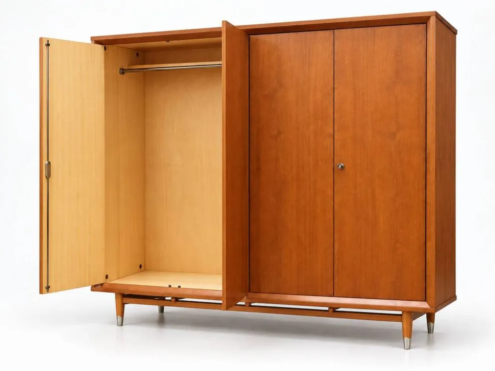 Armoire en teck, années 50-60