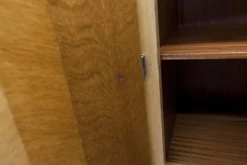 Armoire Française pieds compas 3 portes 1 miroir 27*130 et 1 t