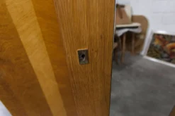 Armoire Française pieds compas 3 portes 1 miroir 27*130 et 1 t