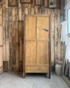 Armoire à glace ancienne blanche (rénovée)