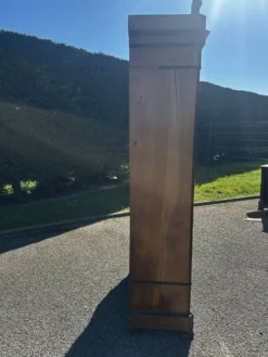 Armoire à glace Napoléon III en placage de loupe