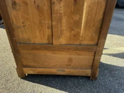 Armoire à glace Napoléon III en placage de loupe