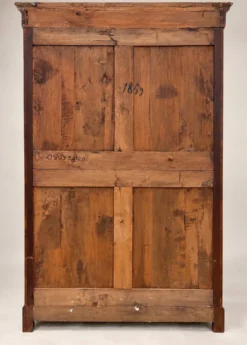 Armoire Louis-Philippe en ronce et loupe de noyer