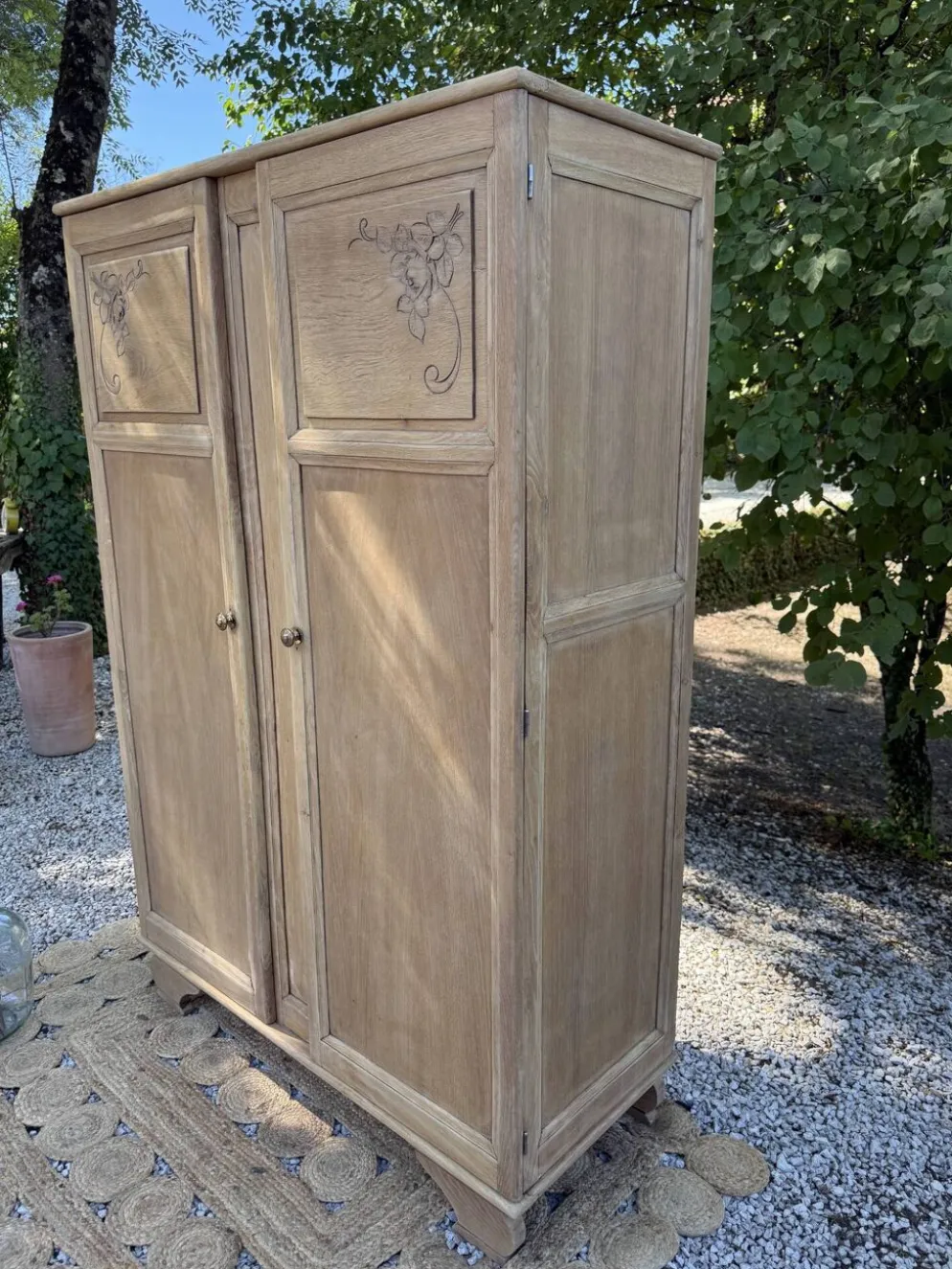 Armoire massif art déco