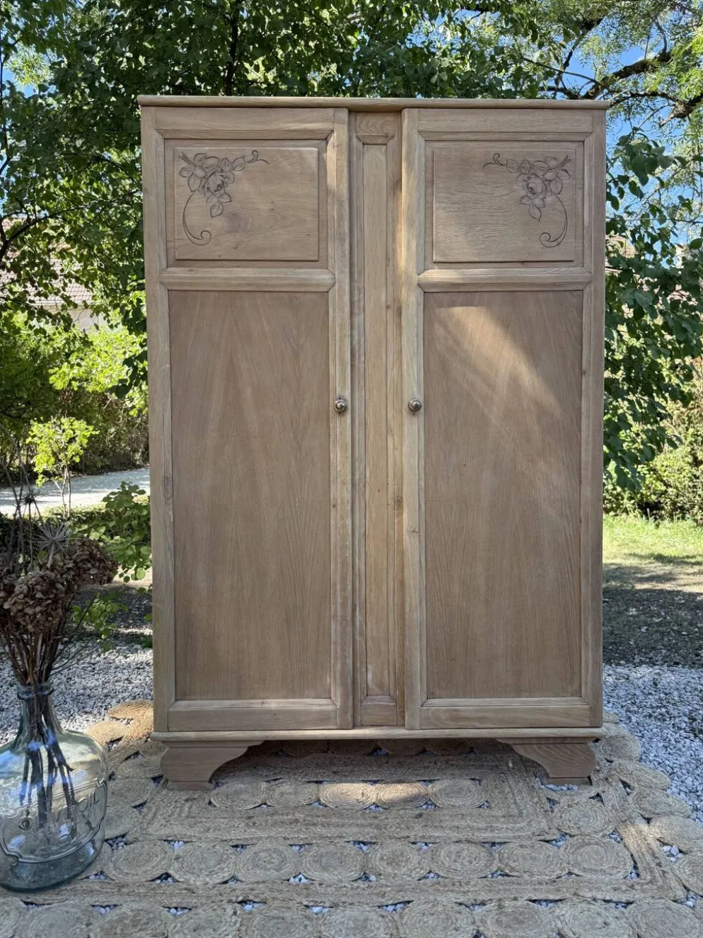 Armoire massif art déco