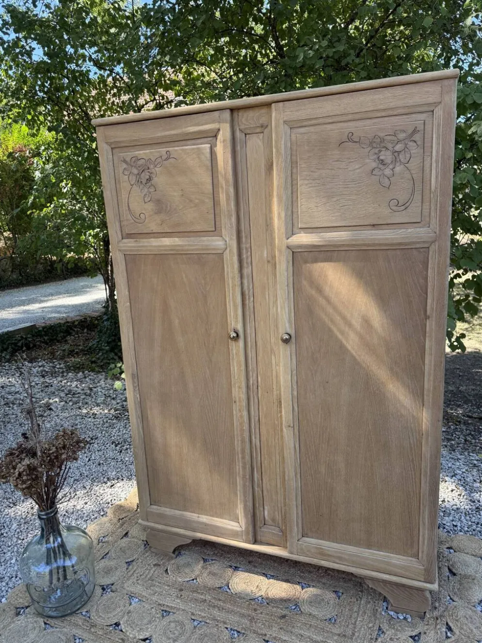 Armoire massif art déco