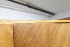 Armoire 1950 Mid-Century Modern en chêne 2 portes, 2 tiroirs