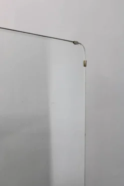 Armoire à miroir Art déco italienne des années 1940 en finition noyer