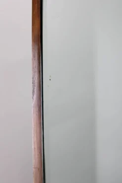 Armoire à miroir Art déco italienne des années 1940 en finition noyer