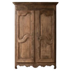 Armoire ou penderie française antique Louis XV rustique