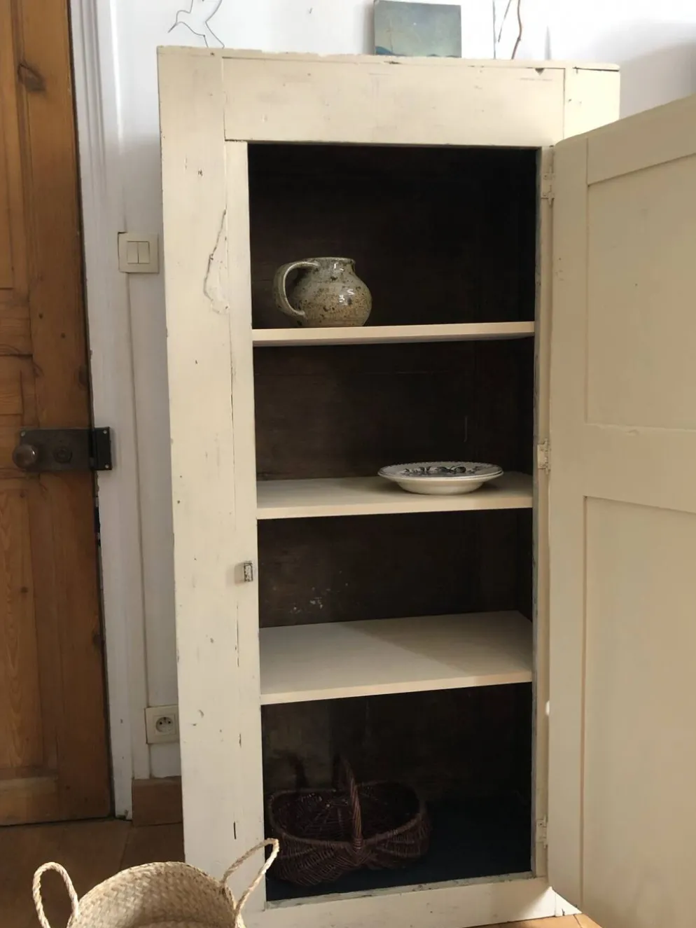 Armoire parisienne ancienne patinée