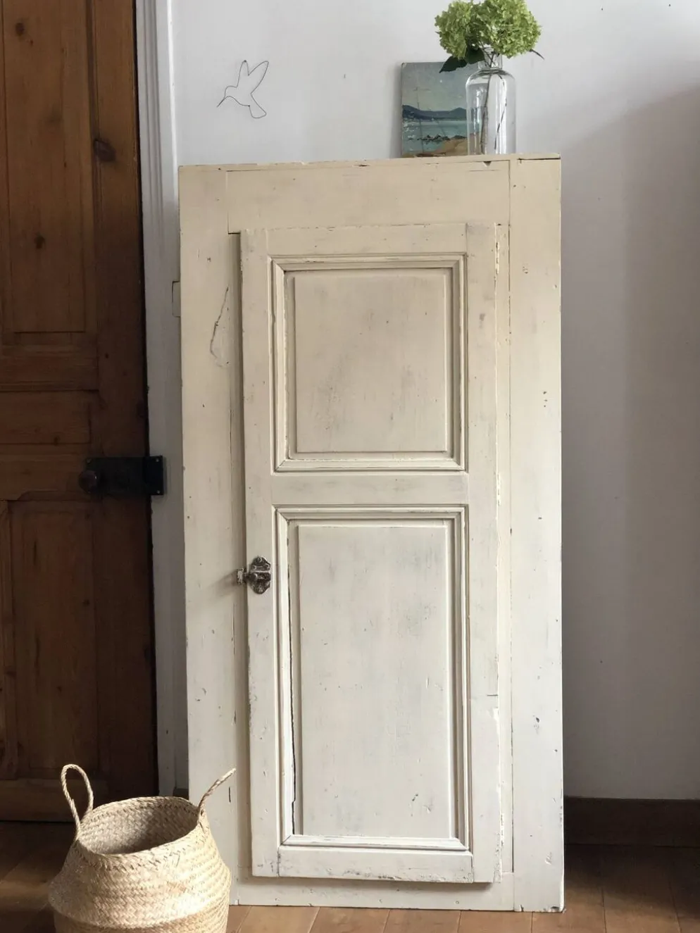 Armoire parisienne ancienne patinée