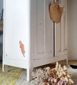 Armoire parisienne ancienne blanche – Années 50
