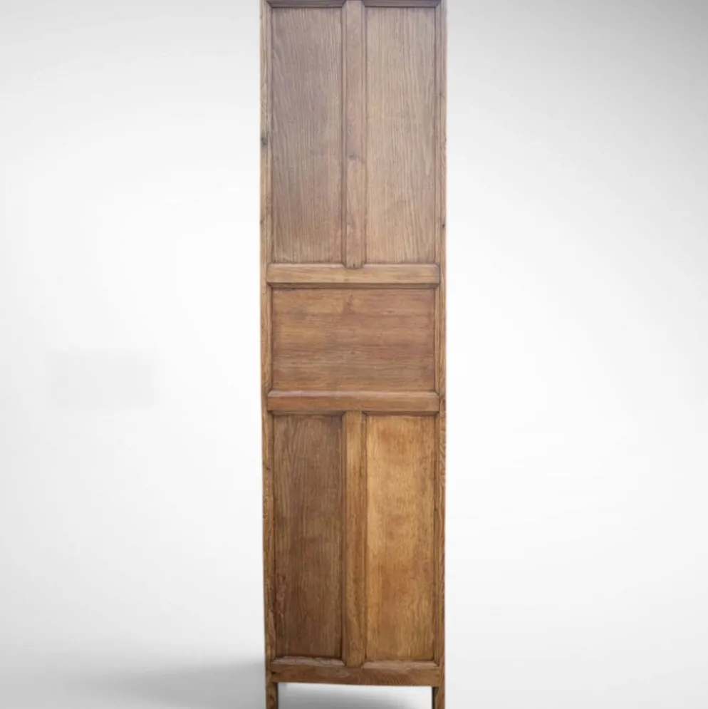Armoire parisienne art déco chêne brut rénovée