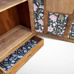 Armoire parisienne art déco chêne brut rénovée