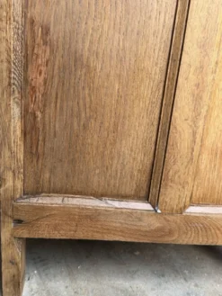 Armoire parisienne art déco chêne brut rénovée