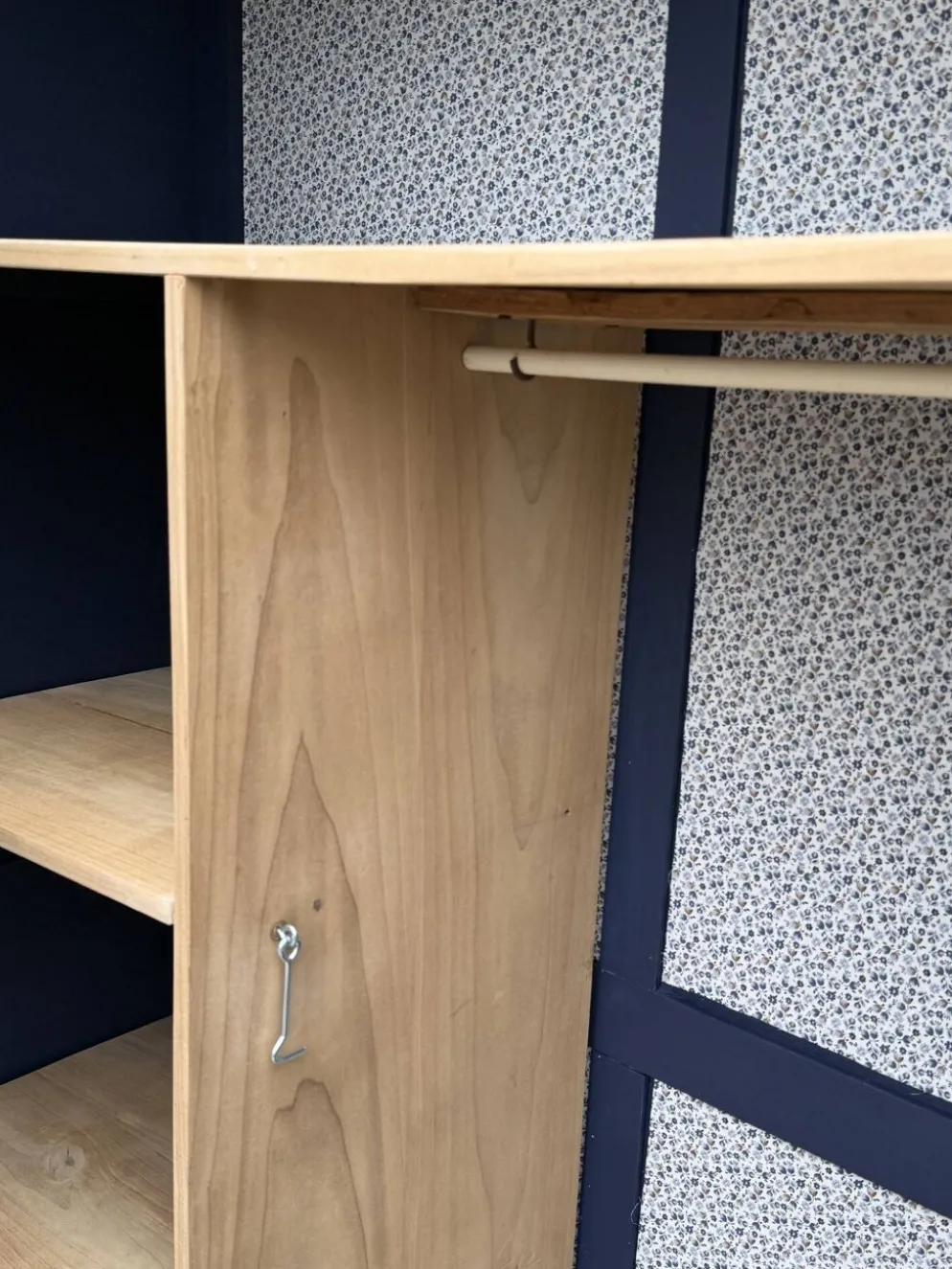 Armoire parisienne art déco rénovée miroir biseauté
