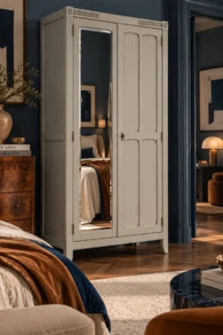Armoire parisienne art déco rénovée miroir biseauté