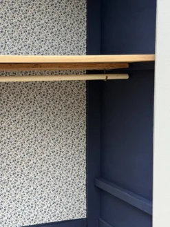 Armoire parisienne art déco rénovée miroir biseauté