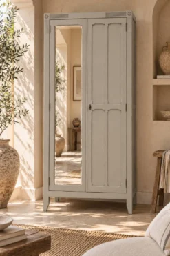 Armoire parisienne art déco rénovée miroir biseauté