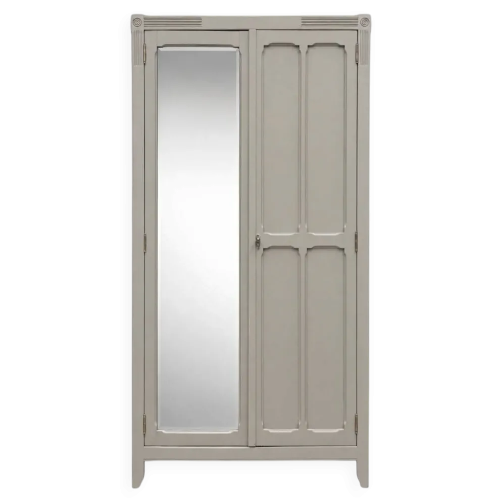 Armoire parisienne art déco rénovée miroir biseauté