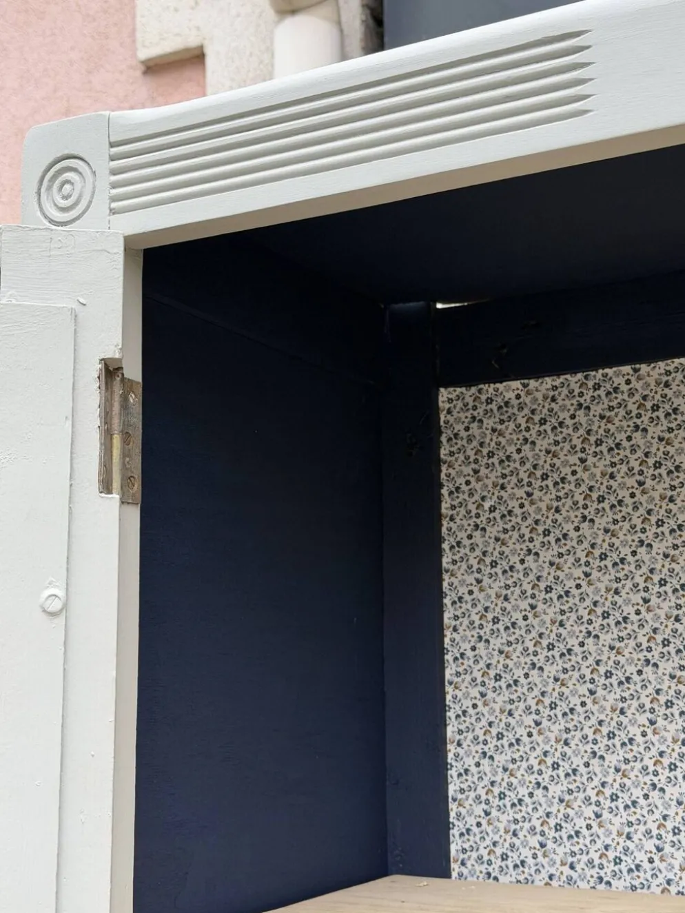 Armoire parisienne art déco rénovée miroir biseauté
