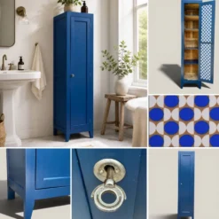 Armoire parisienne colonne bleue 1940