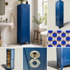 Armoire parisienne colonne bleue 1940