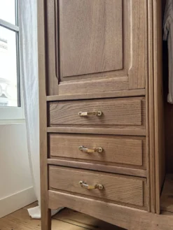 Armoire Parisienne en chêne brut