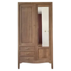 Armoire Parisienne en chêne brut
