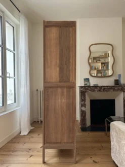 Armoire Parisienne en chêne brut