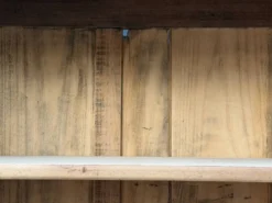 Armoire parisienne noire vitrée rénovée