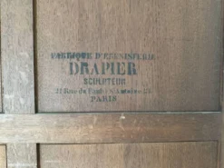 Armoire parisienne vitres biseautées en bois style XIX gustavien