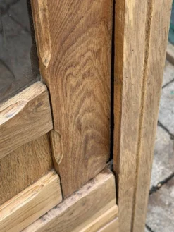 Armoire parisienne vitres biseautées chêne blond art déco 1930
