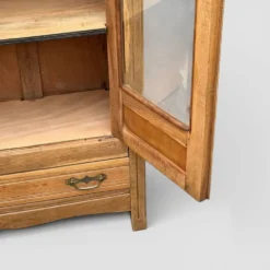 Armoire parisienne vitres biseautées chêne blond art déco 1930