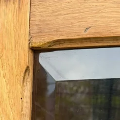Armoire parisienne vitres biseautées chêne blond art déco 1930