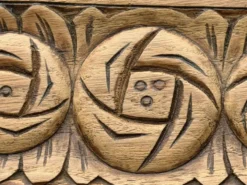 Armoire parisienne vitres biseautées chêne blond art déco 1930